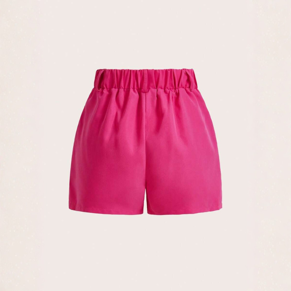Casual And Versatile Solid Color Shorts For Women