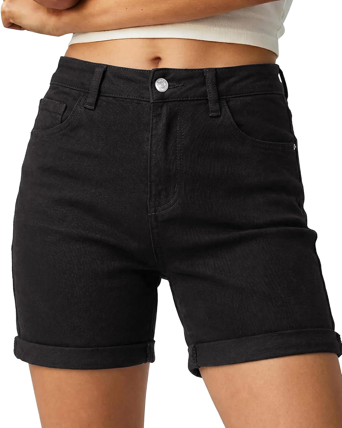 Casual Denim Summer Stretchy Jean Shorts For Women