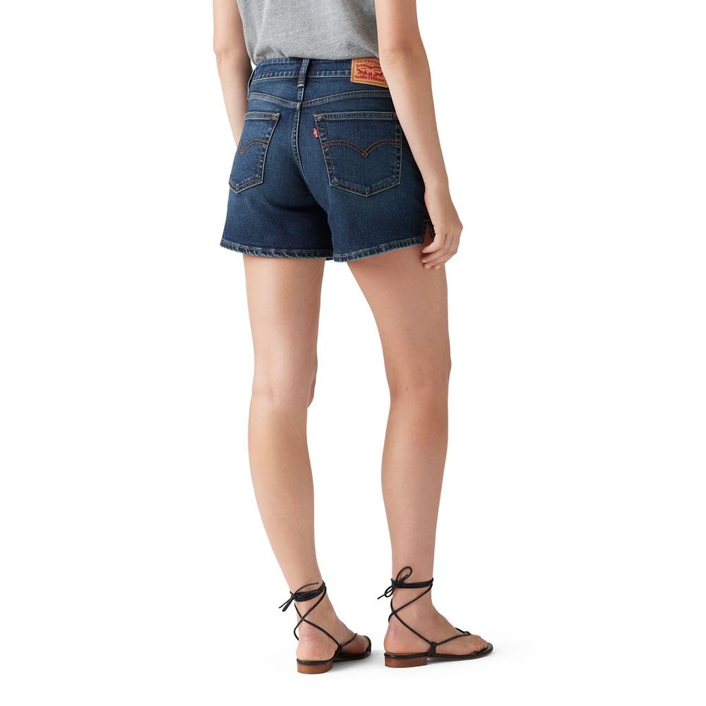Zipper Closure A Line Shorts For Women