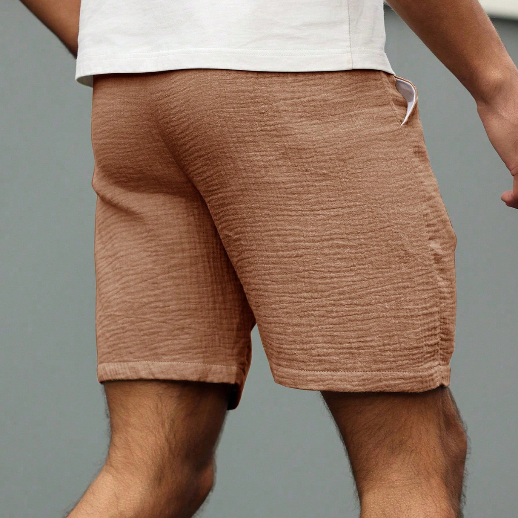 Loose And Casual Drawstring Shorts