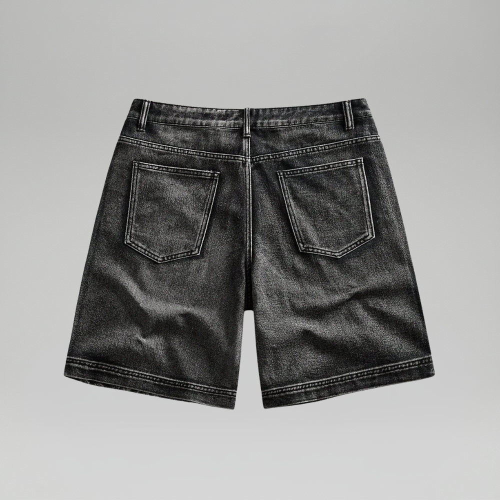 Men’s Rhinestone Decor Denim Shorts Casual Summer