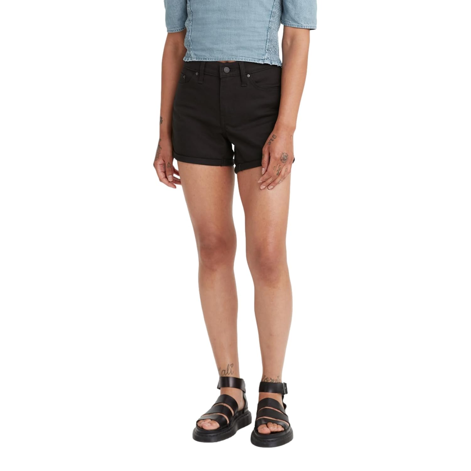 Slim Fit Denim Shorts For Women