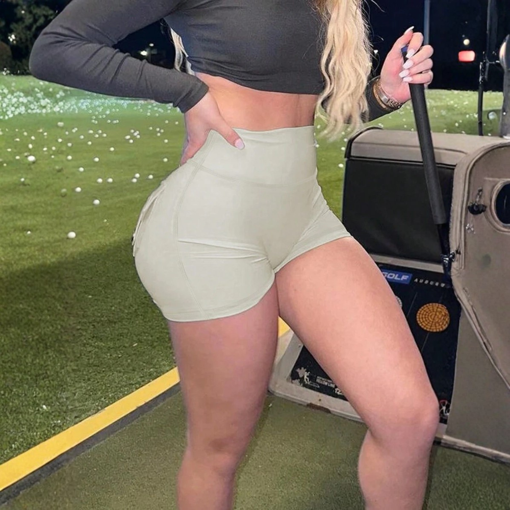 High Waist Scrunch Butt Shorts Athletic Fitness Wear For Women