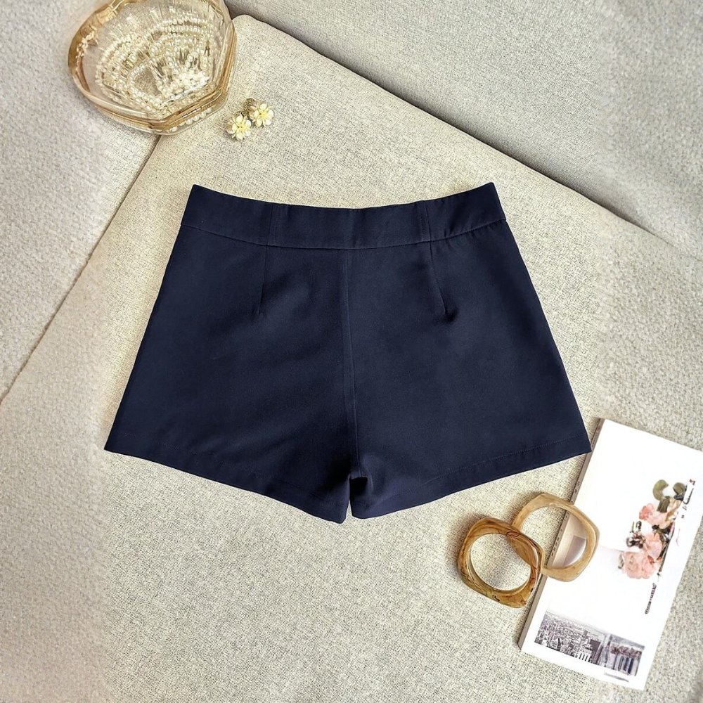 Solid And Color Casual Shorts Fashionable For Women