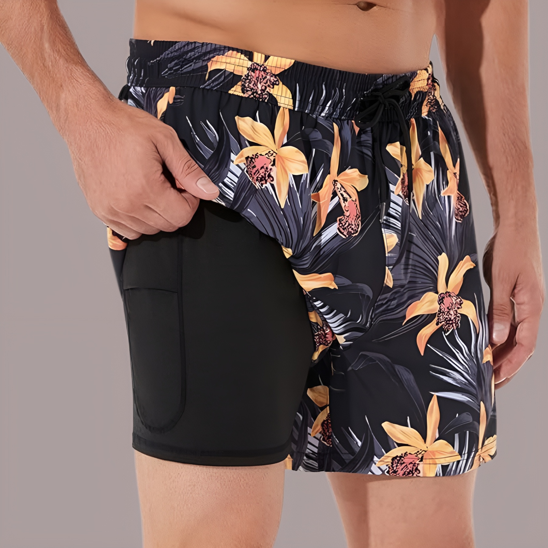 Swim Trunks Swim Shorts for Men Quick Dry 5 inch Inseam 