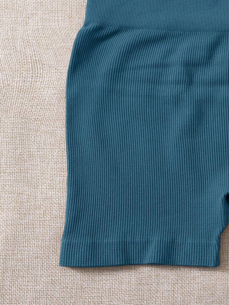 Velisys 3pcs Wide Waistband Biker Shorts - Multicolor - View 4