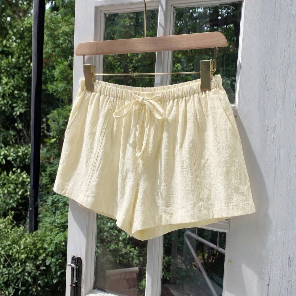 Casual And Loose Drawstring Solid Color Shorts Everyday For Women