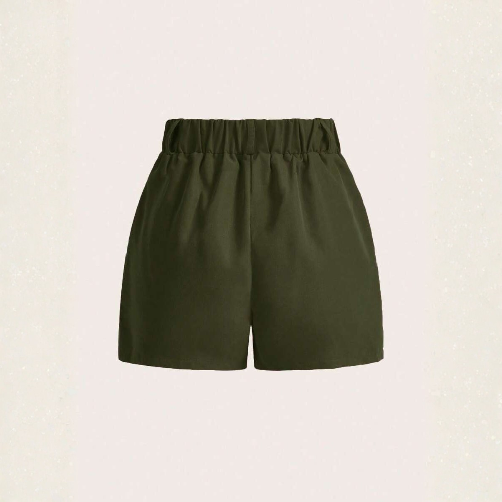 Casual And Versatile Solid Color Shorts For Women