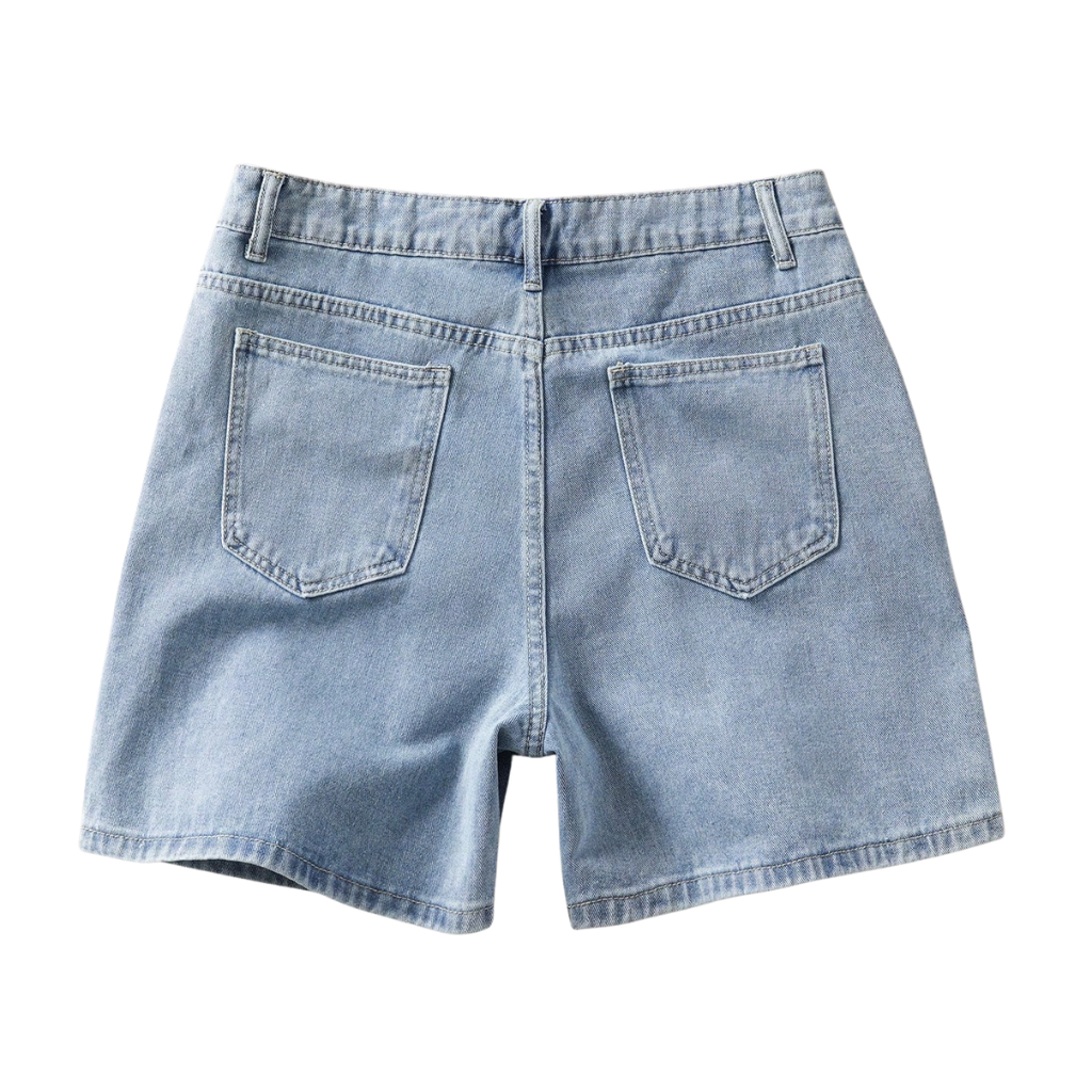 Casual And Camouflage Print Denim Cargo Shorts