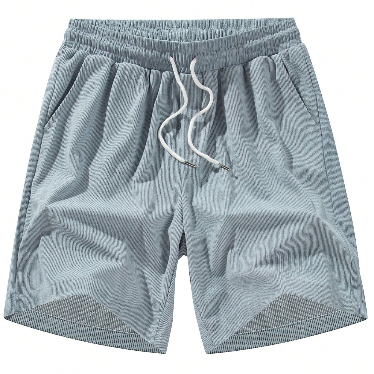 Retro Casual Drawstring Corduroy Shorts For Men