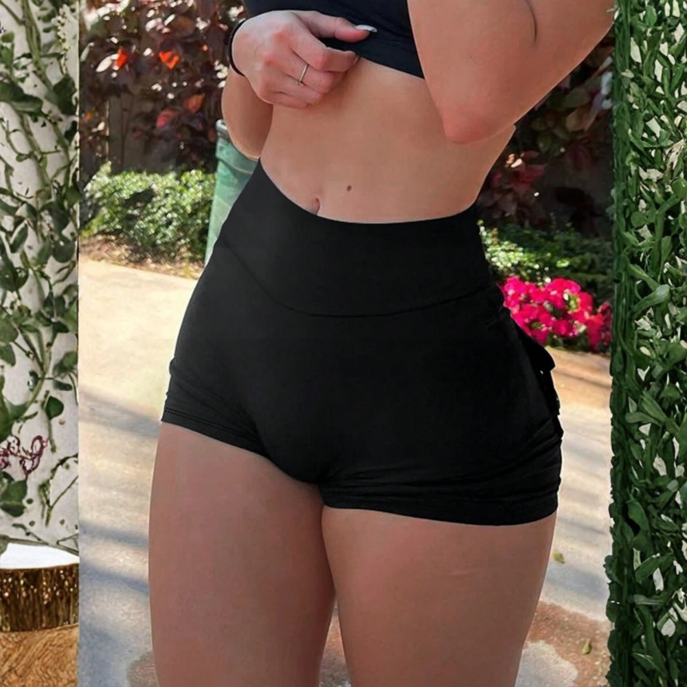 High Waist Scrunch Butt Shorts Athletic Fitness Wear For Women
