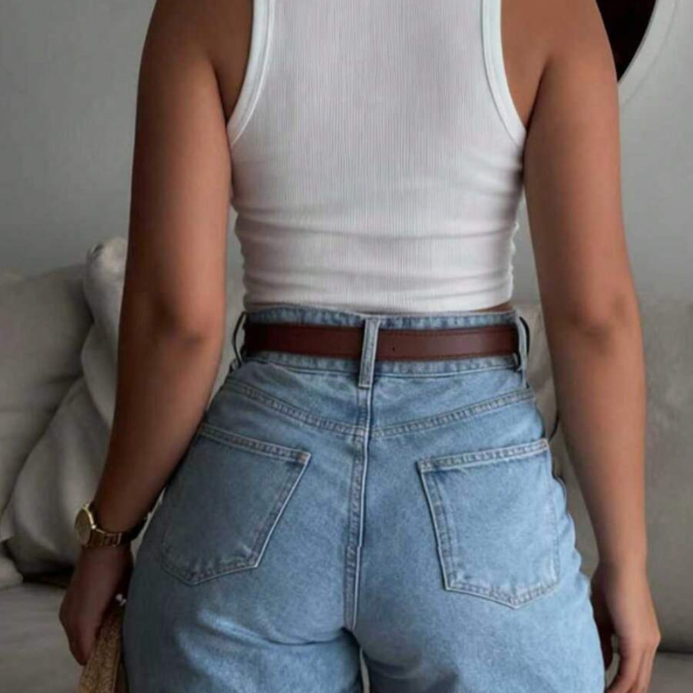Casual And Bohemian Button Denim Shorts Summer For Women