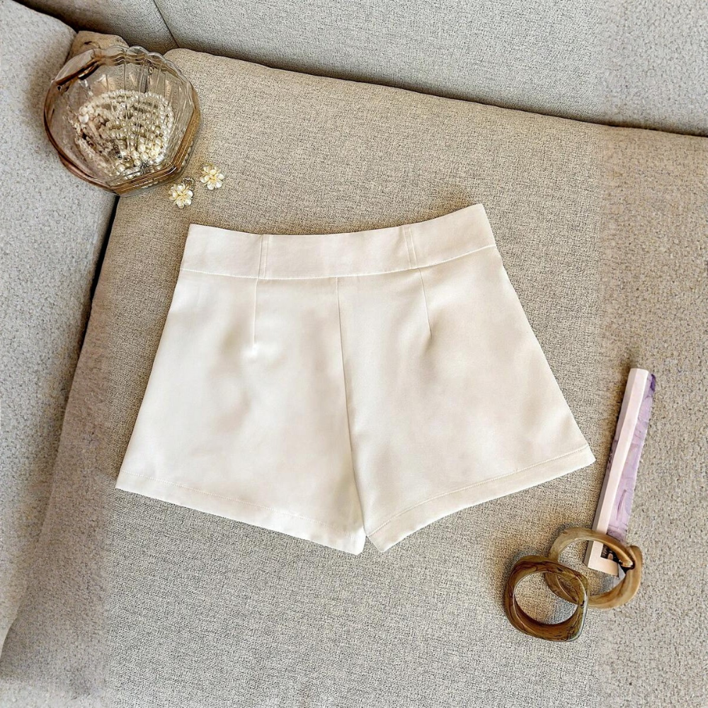 Solid And Color Casual Shorts Fashionable For Women