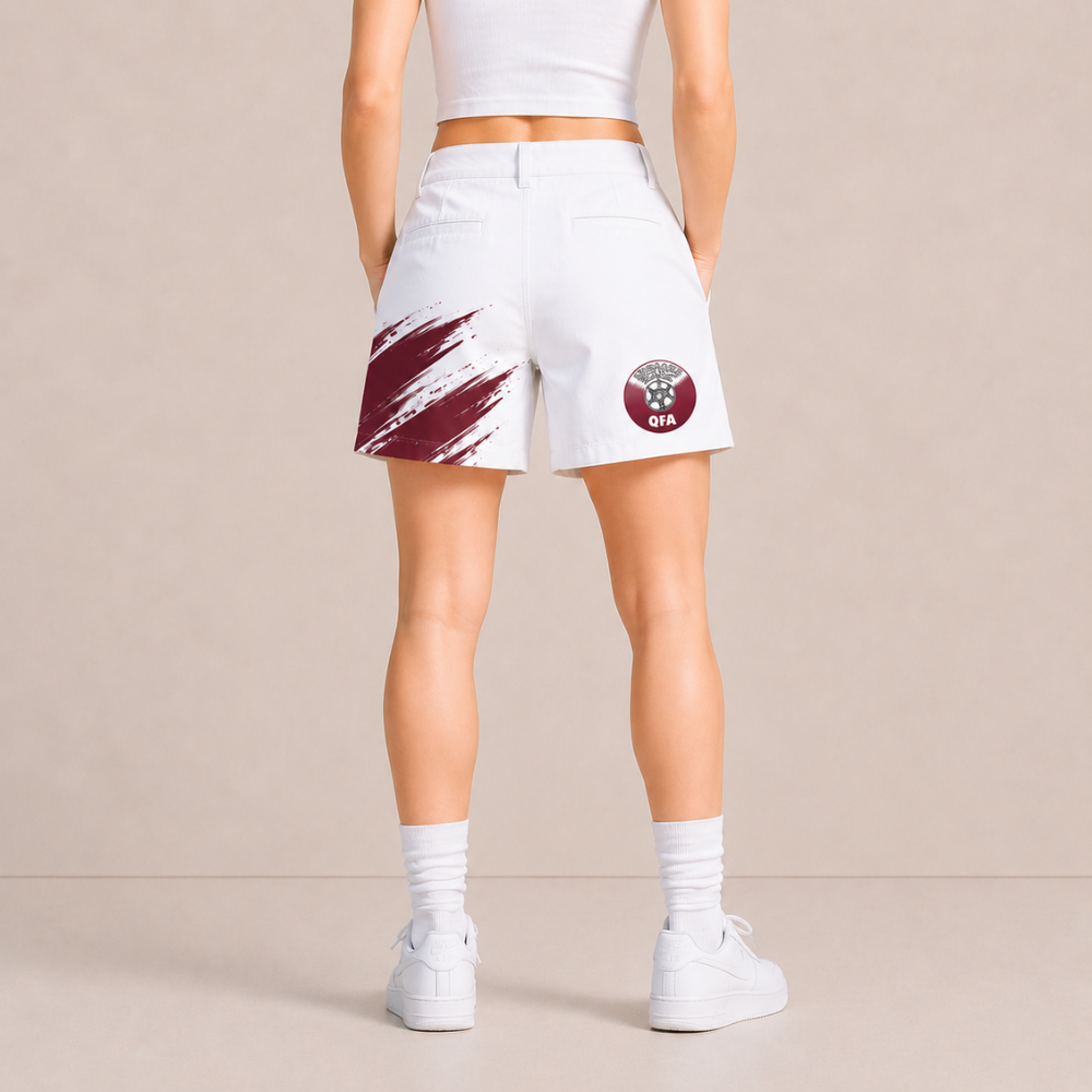 World Cup 2026 Qatar Football Fan Printed Twill Shorts