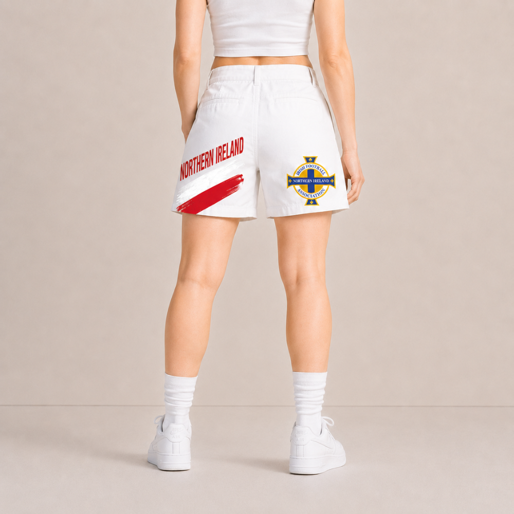 World Cup 2026 Northern Ireland Football Fan Printed Twill Shorts