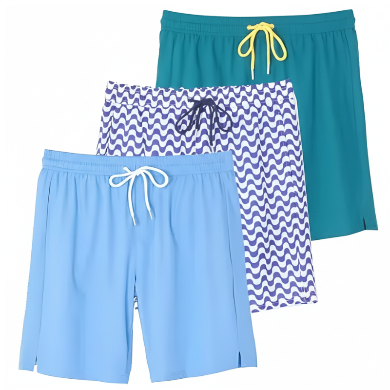 Pack Of 3 Boardshorts With Compression Liner For Men