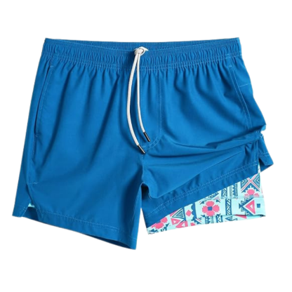 2 In 1 Quick Dry Athletic Shorts With Vibrant Inner Layer