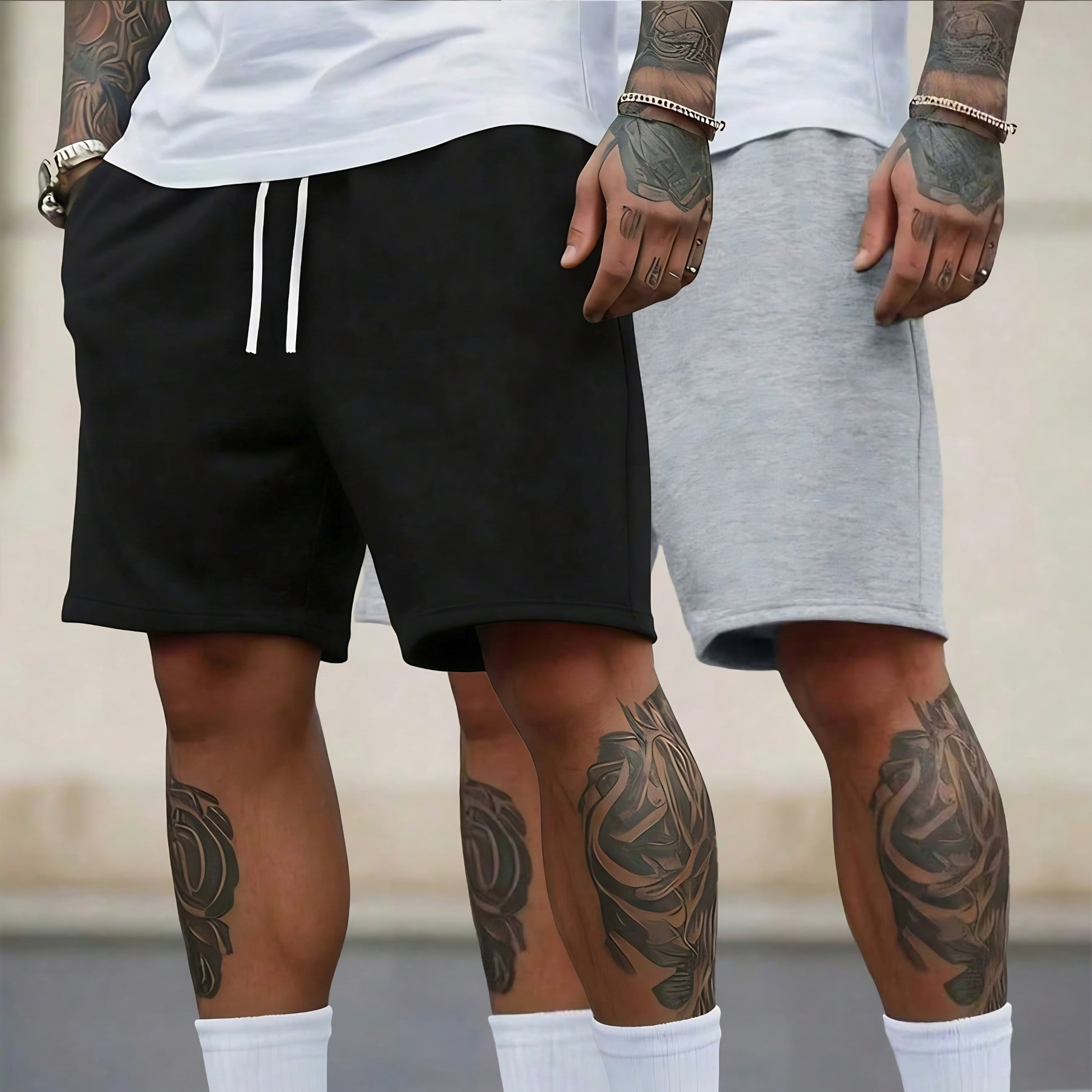 2 Piece Sports Shorts Set Casual Gym Workout