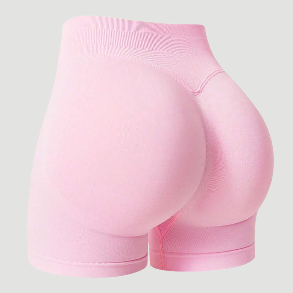 Pack Of 1 Solid Color Fitted Workout Shorts For Women