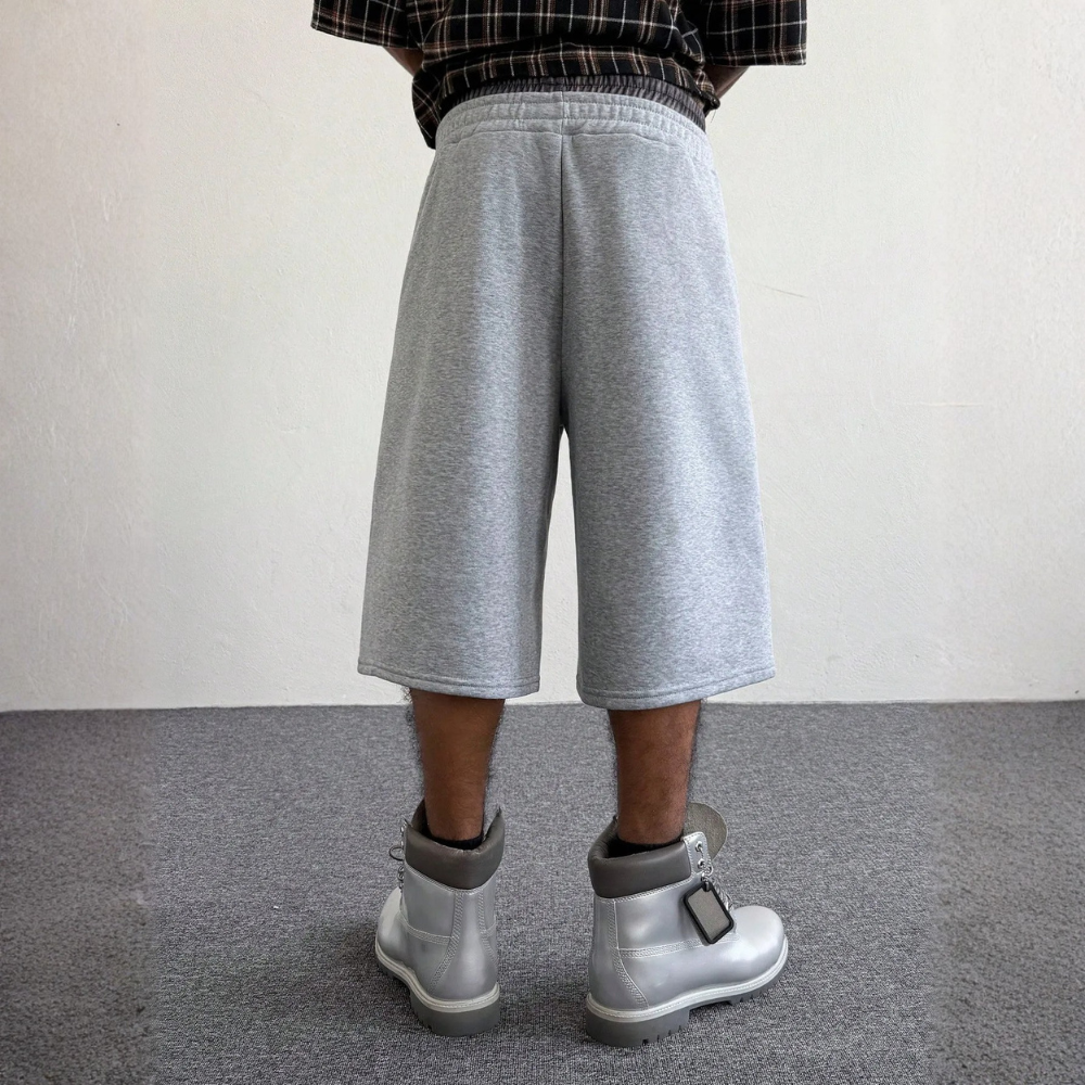 Men’s Contrast Trim Drawstring Casual Sweatpants Shorts