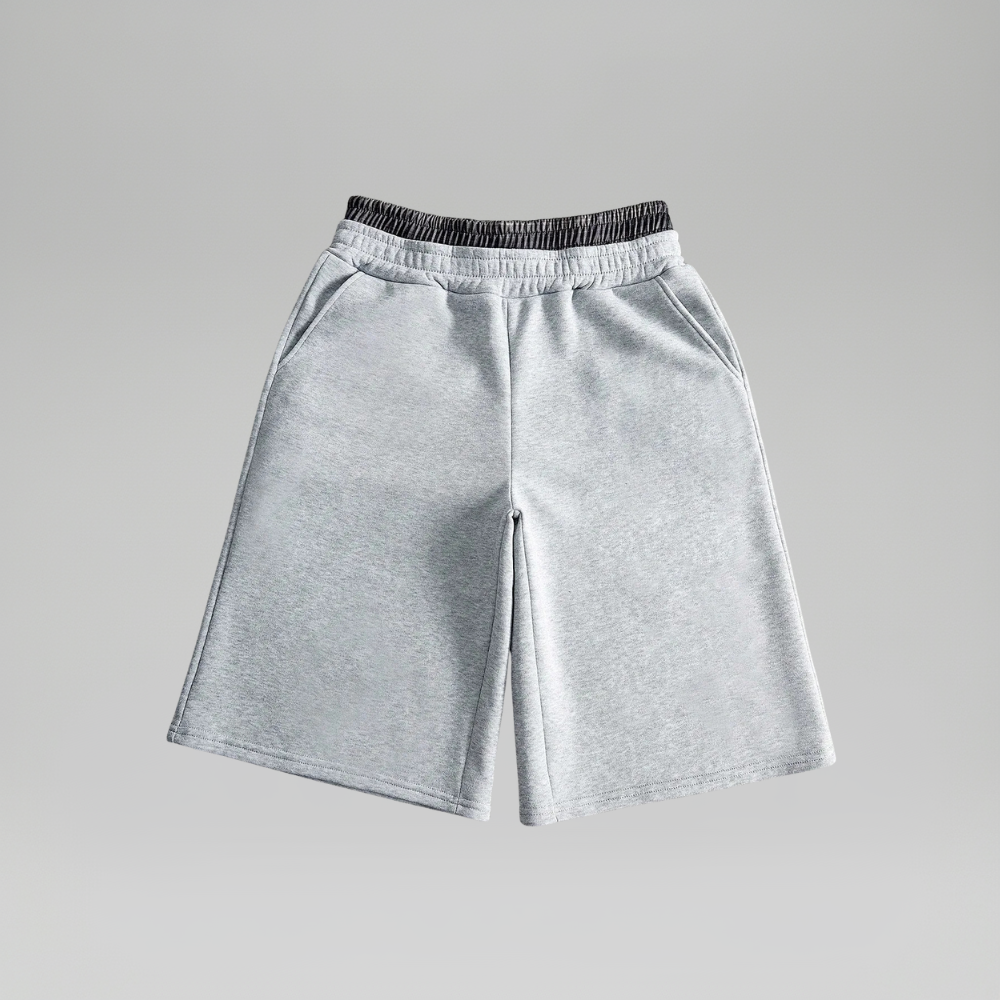 Men’s Contrast Trim Drawstring Casual Sweatpants Shorts