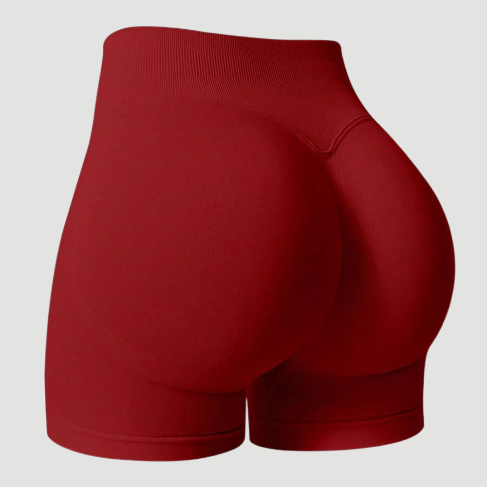 Pack Of 1 Solid Color Fitted Workout Shorts For Women