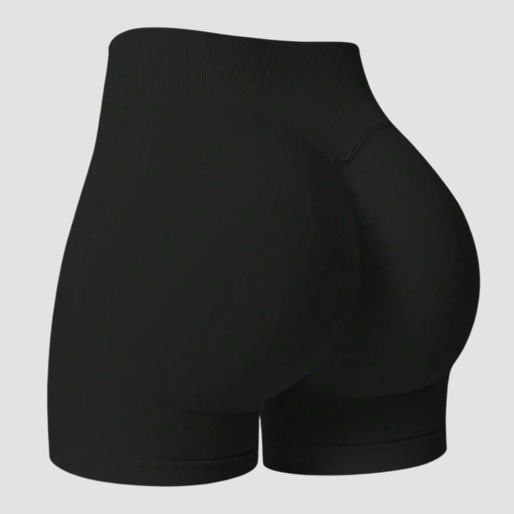 Pack Of 1 Solid Color Fitted Workout Shorts For Women