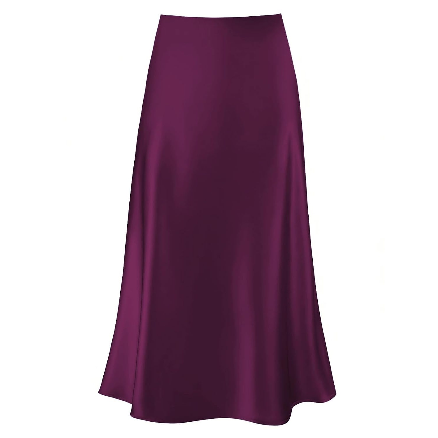 Spring Summer Elastic High Waisted A Line Skirt For Women