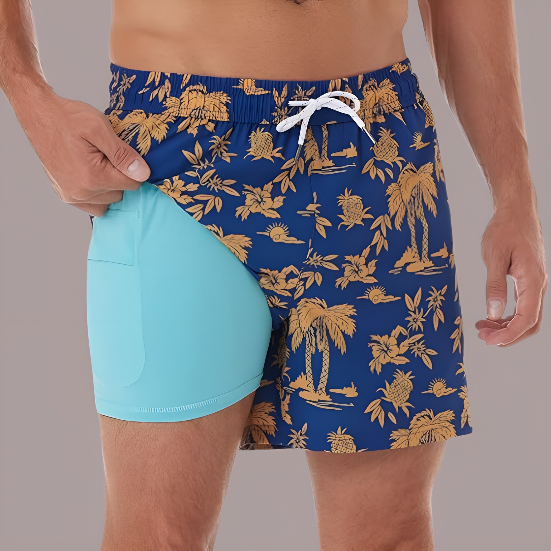 Swim Trunks Swim Shorts for Men Quick Dry 5 inch Inseam 