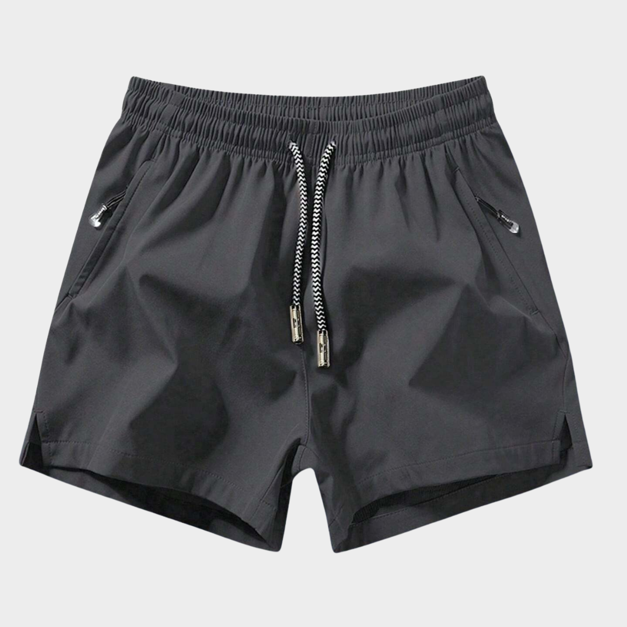 Comfortable Sports Shorts With Zipper Pocket