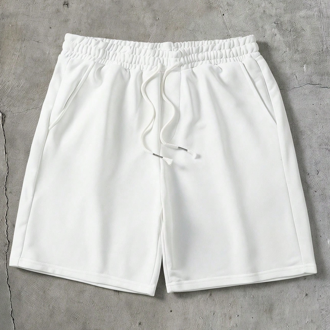Casual Drawstring Straight Loose Shorts For Men