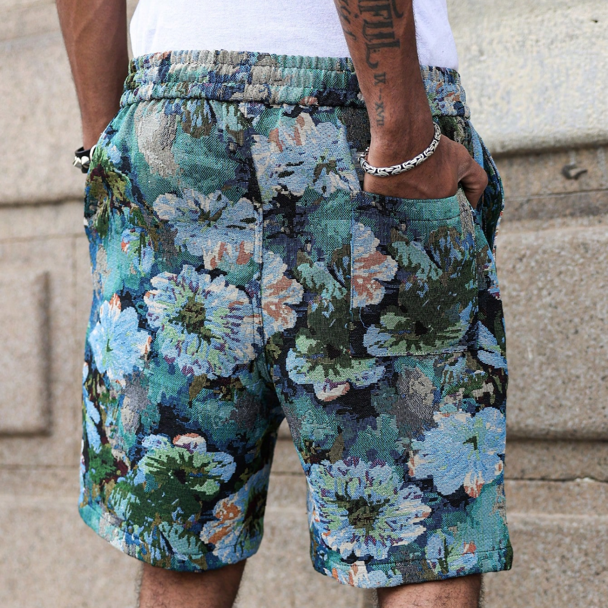 Casual Geometric Printed Shorts For Men