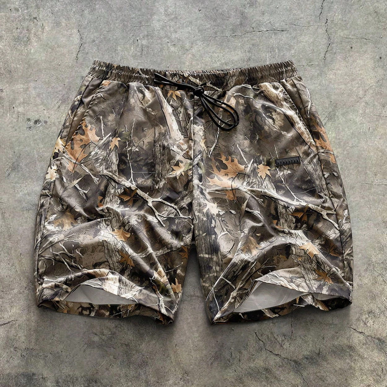 Casual Printed Drawstring Fleece Summer Shorts For Men
