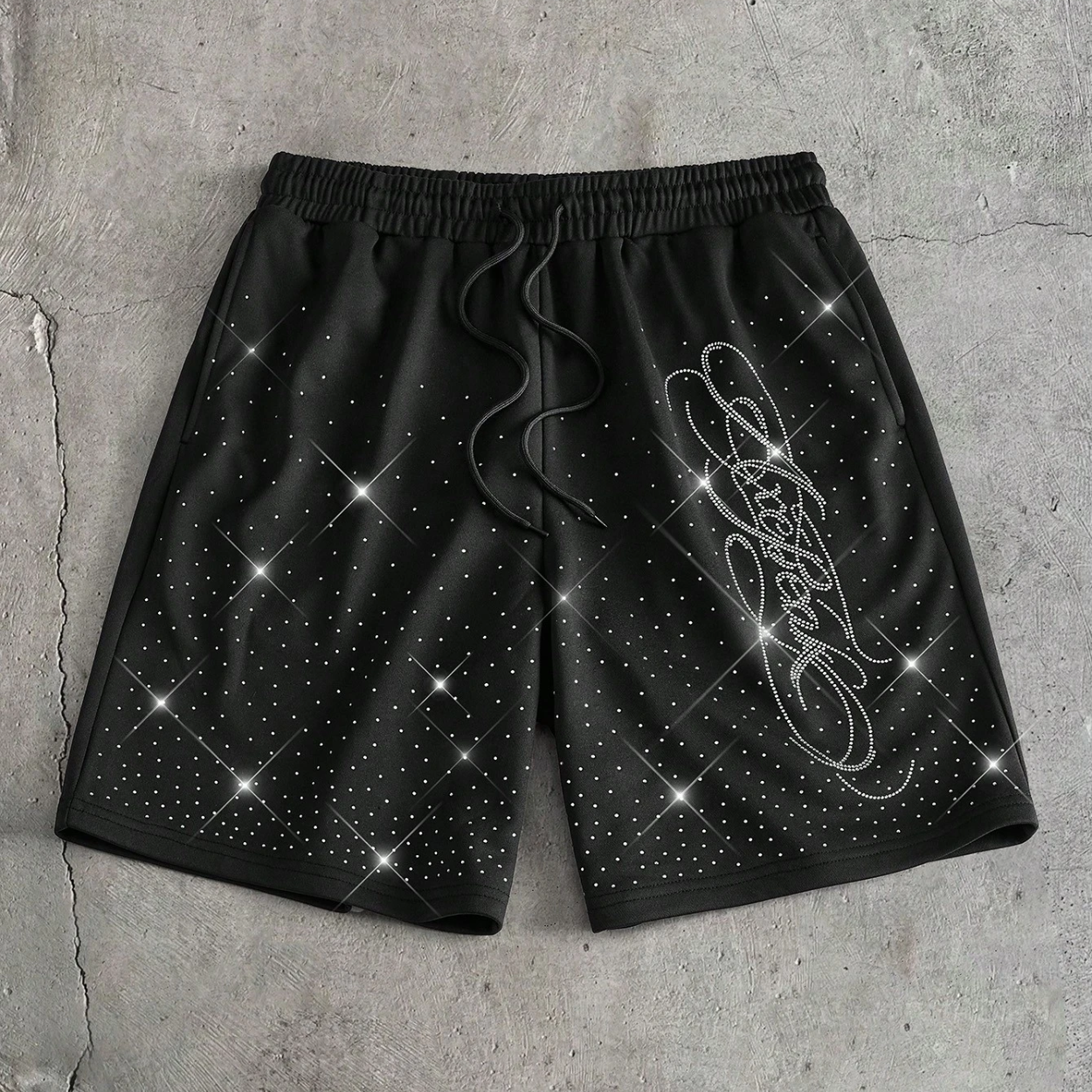 Casual And Embroidery Drawstring Shorts For Men