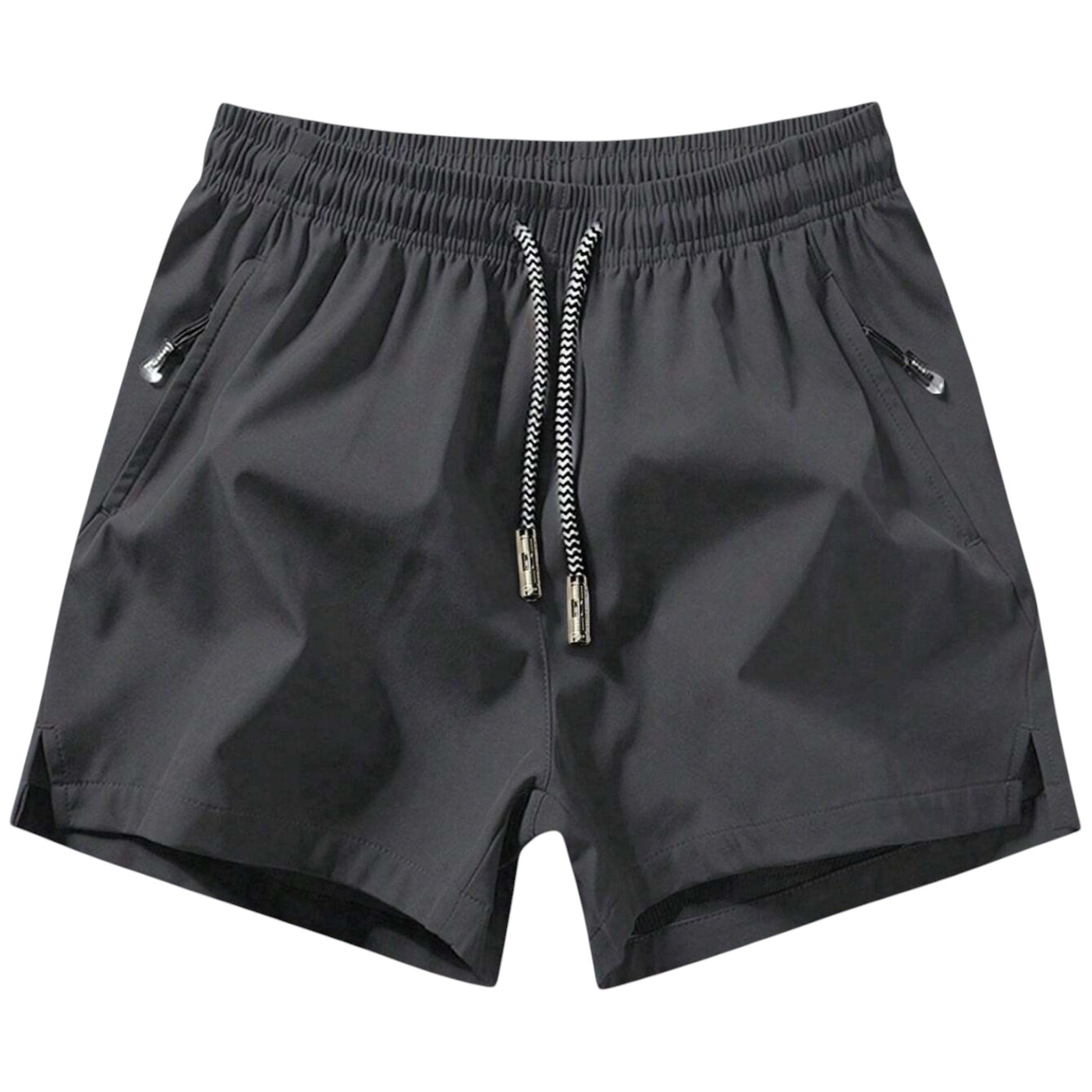  Zipper Pockets Drawstring Sports Shorts for Men