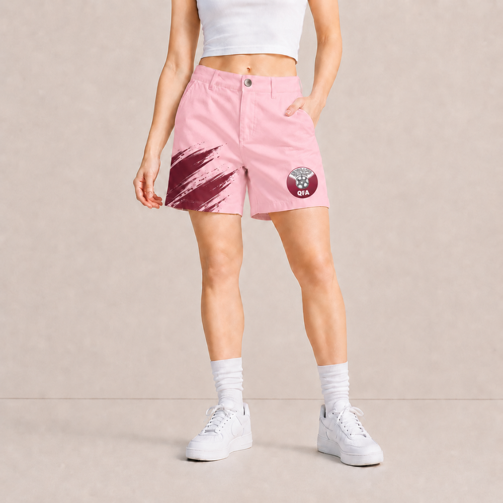 World Cup 2026 Qatar Football Fan Printed Twill Shorts