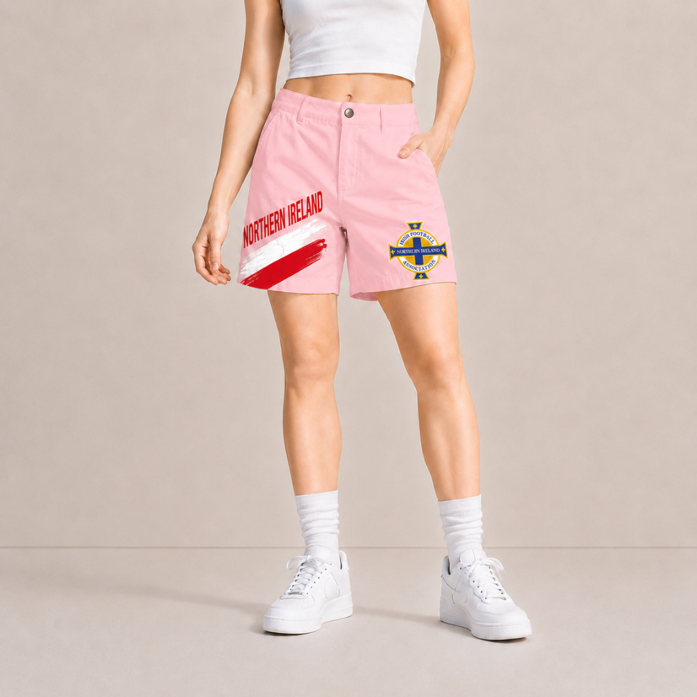 World Cup 2026 Northern Ireland Football Fan Printed Twill Shorts