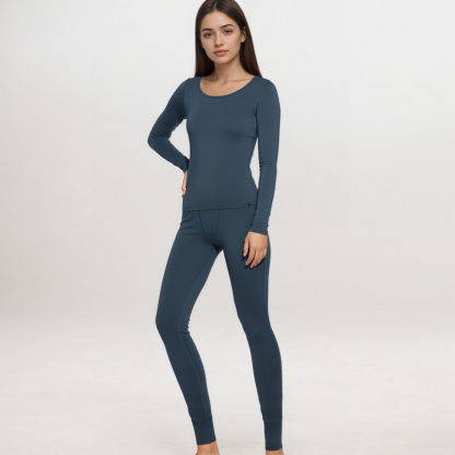 Lightweight Long Johns Base Layer Pajamas Warm Top And Bottom For Women