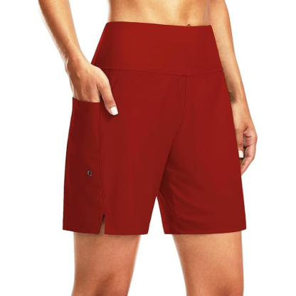 7 Inch Swim Board Shorts With  Liner And Pockets