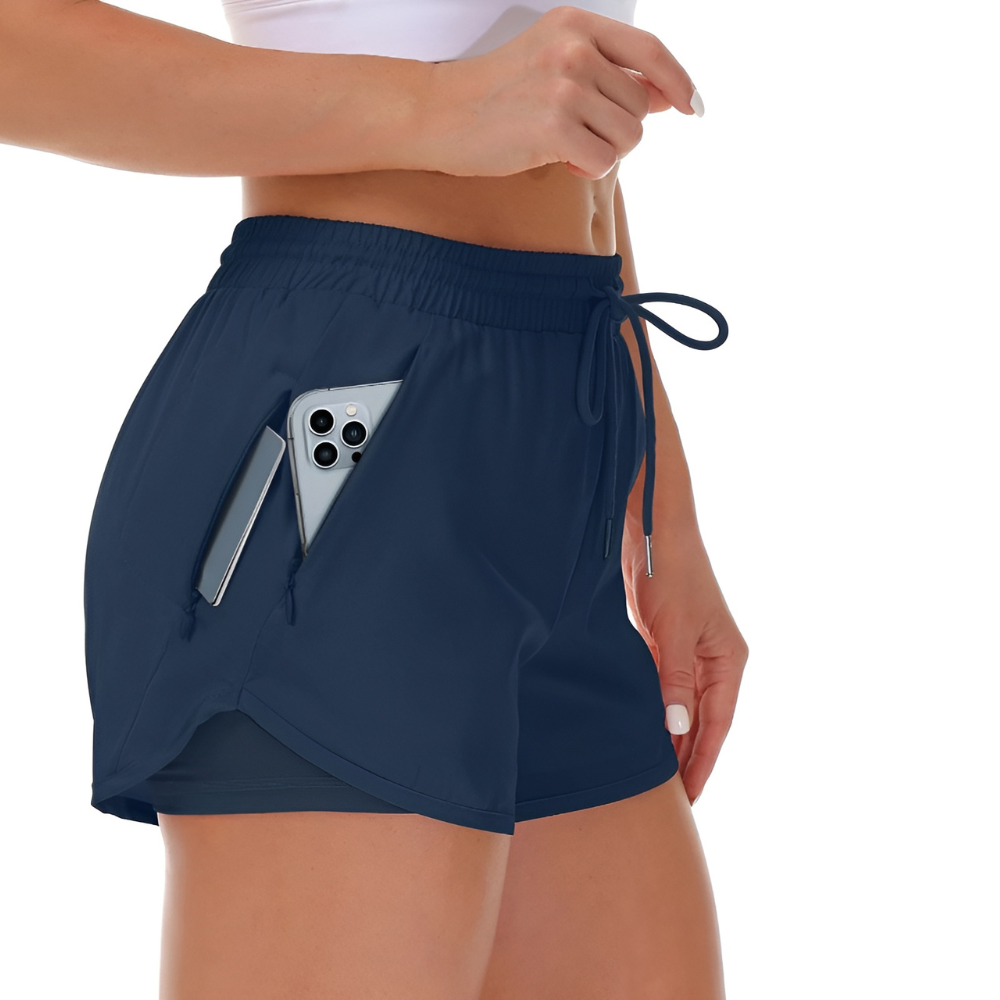 Running Shorts With Liner For Lightweight And Secure Pocket Design