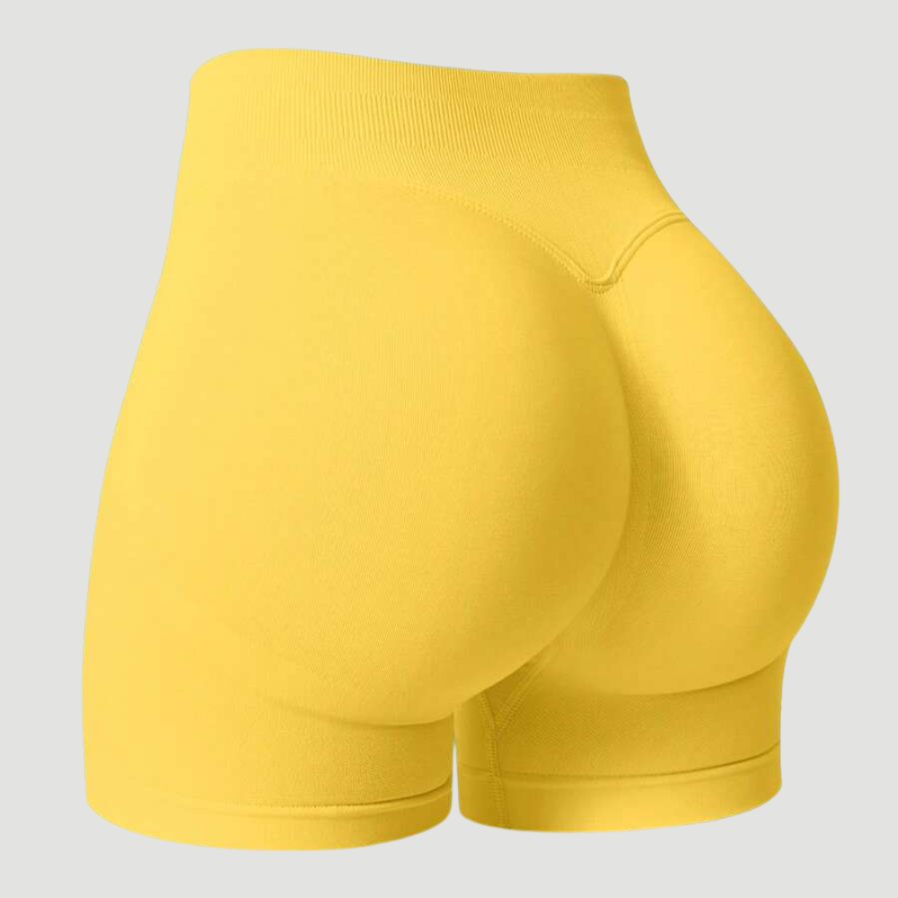Pack Of 1 Solid Color Fitted Workout Shorts For Women