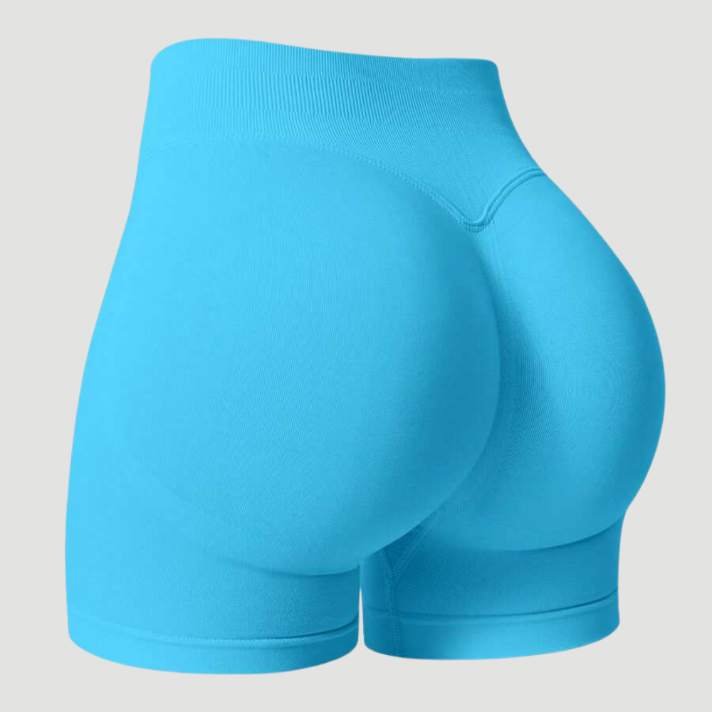 Pack Of 1 Solid Color Fitted Workout Shorts For Women