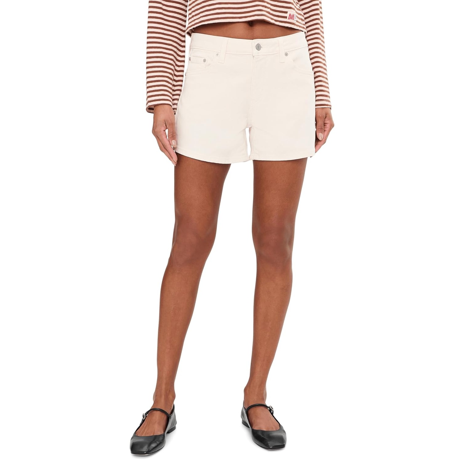 Zipper Closure A Line Shorts For Women