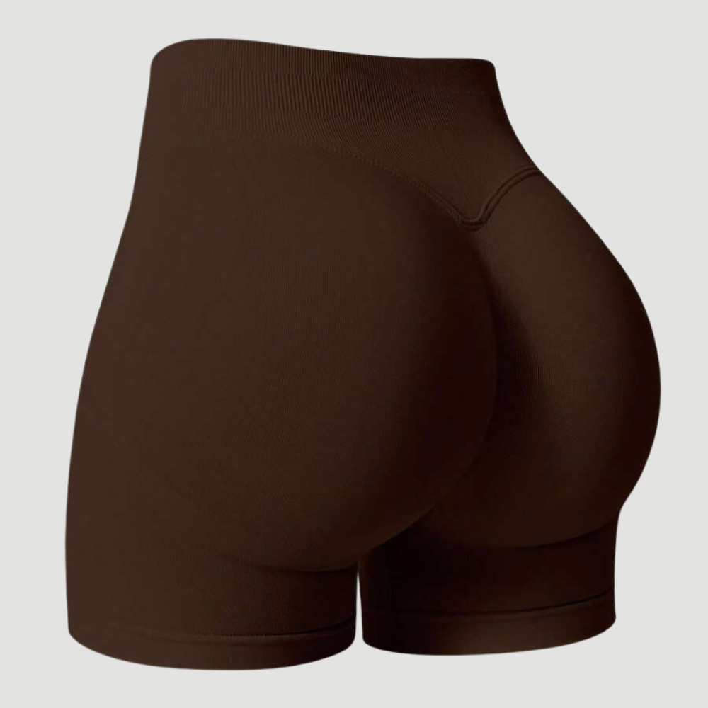 Pack Of 1 Solid Color Fitted Workout Shorts For Women