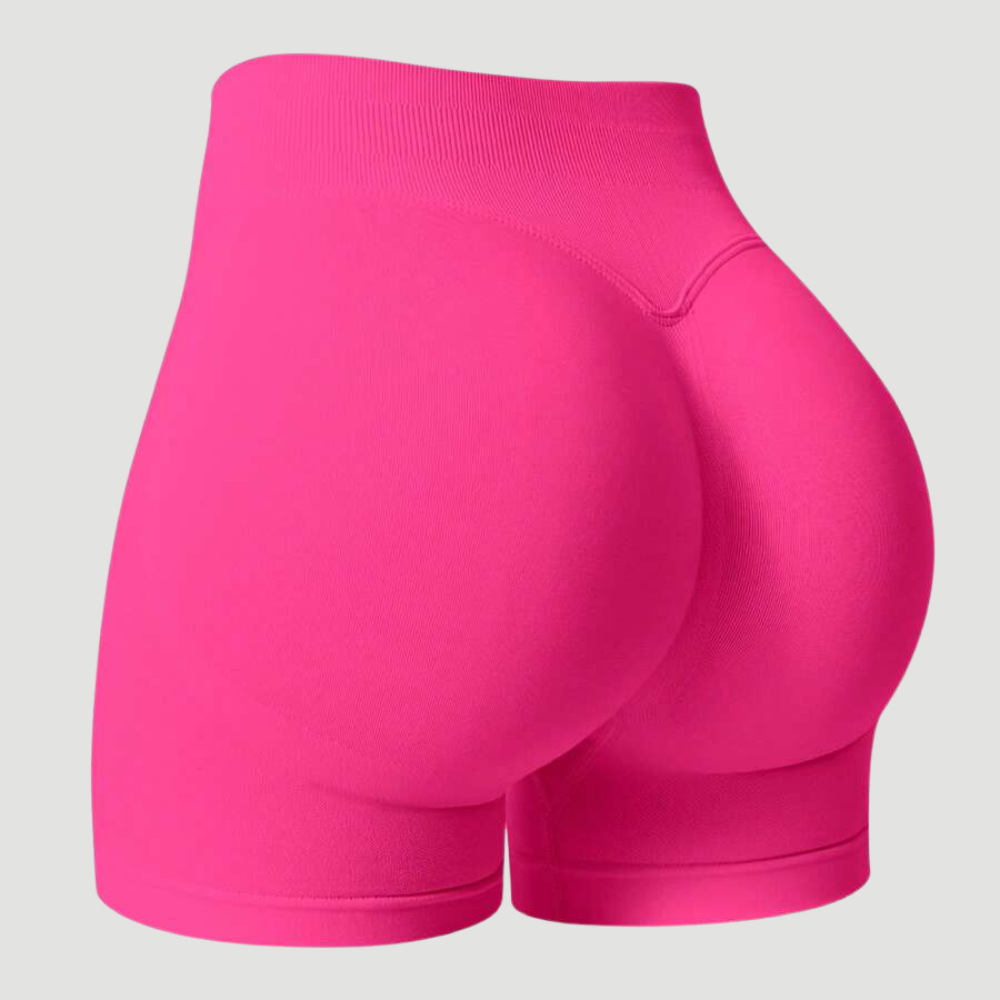Pack Of 1 Solid Color Fitted Workout Shorts For Women