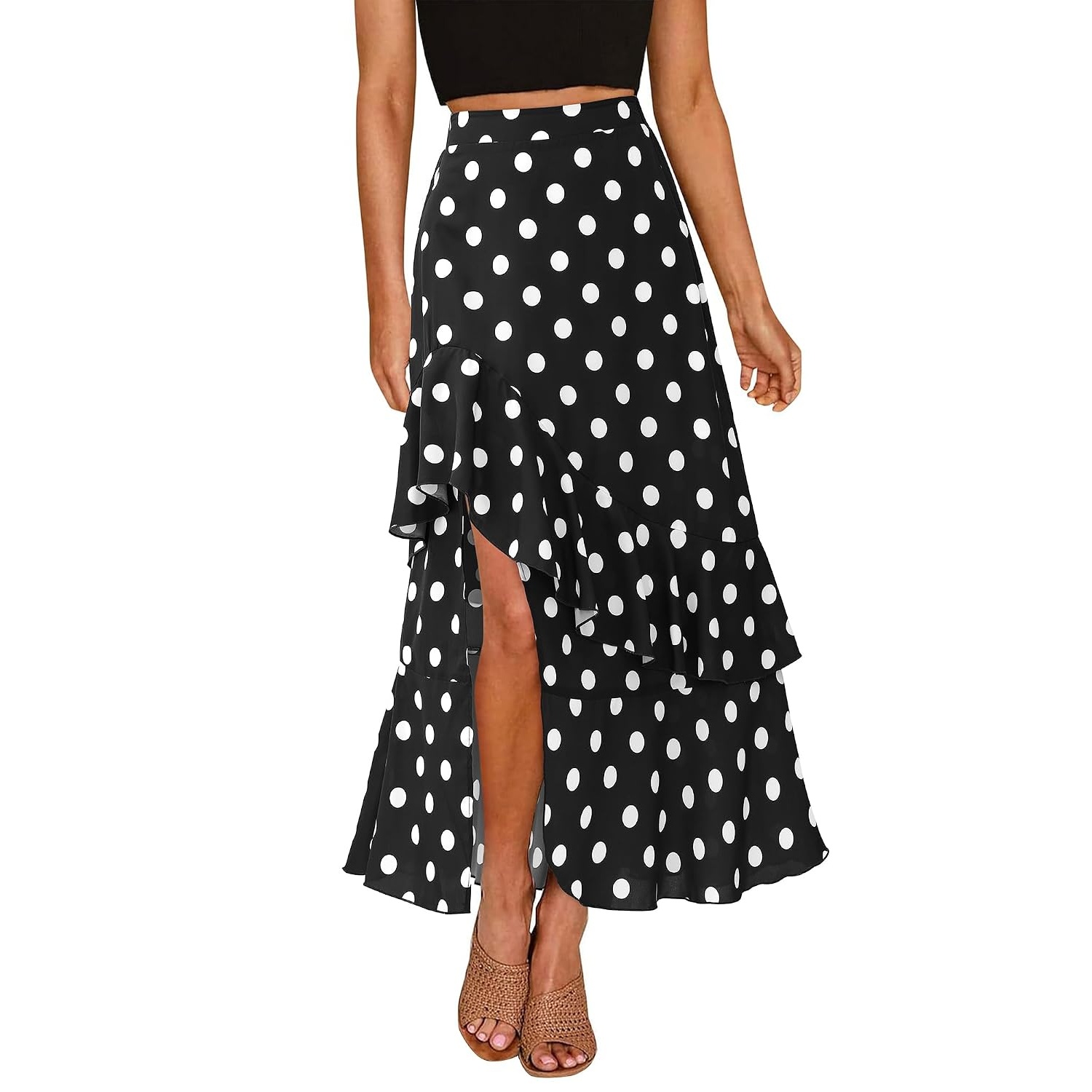 Floral Elastic Maxi Skirt For Women
