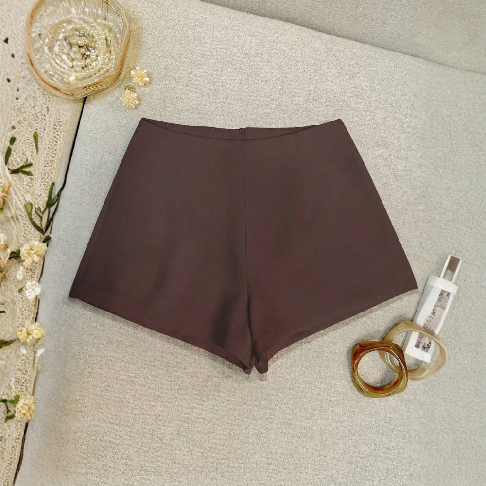 Casual And Solid Color Shorts Summer For Women