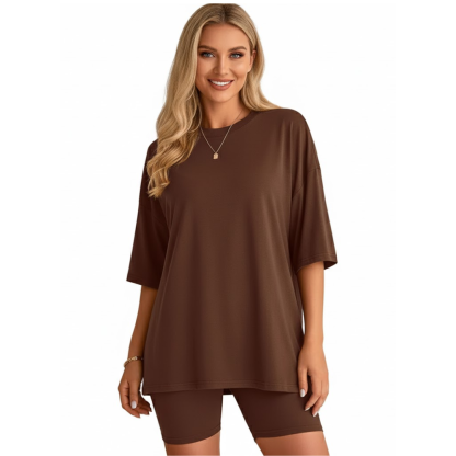 Soft Tee And Flattering Shorts 2 Piece Set For Women