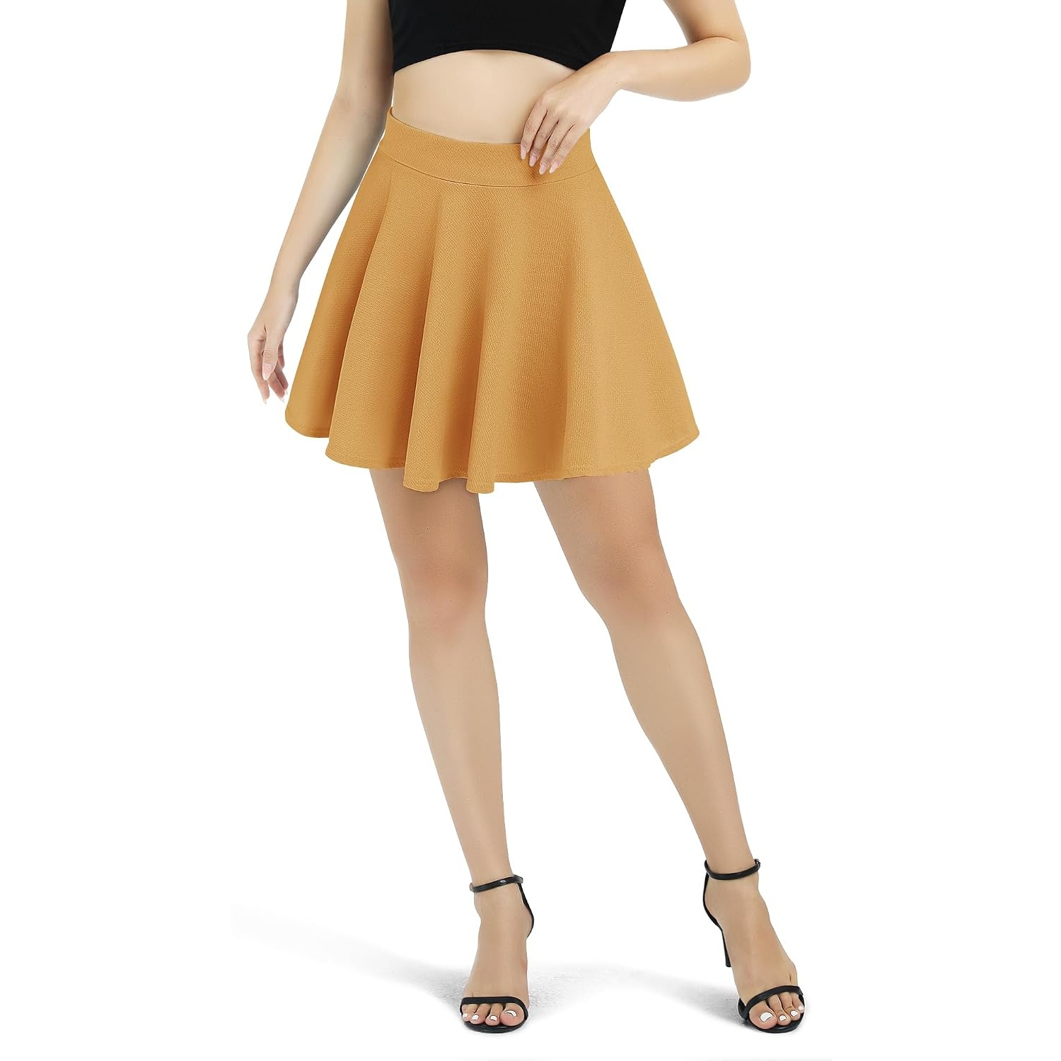 Versatile Casual Flared Skater Skirt For Women