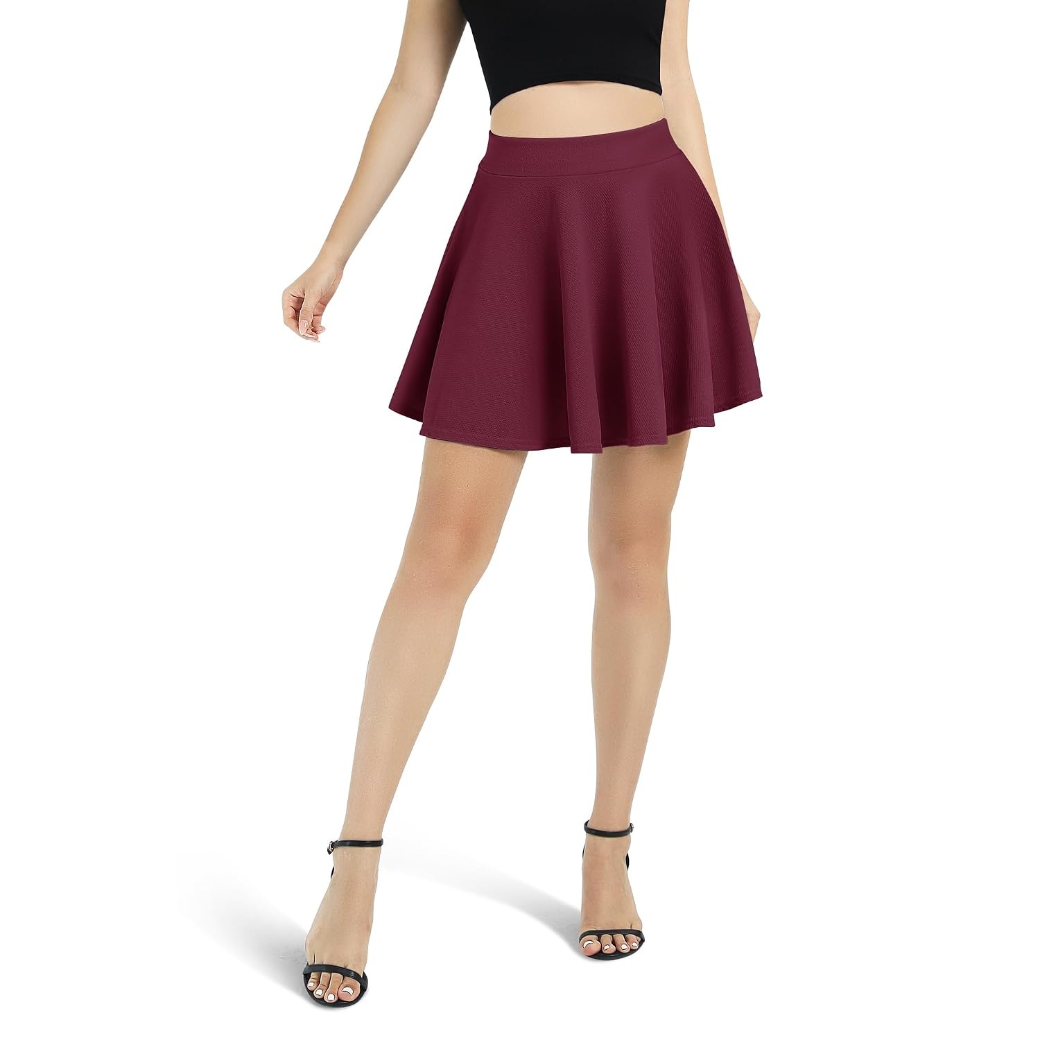Versatile Casual Flared Skater Skirt For Women